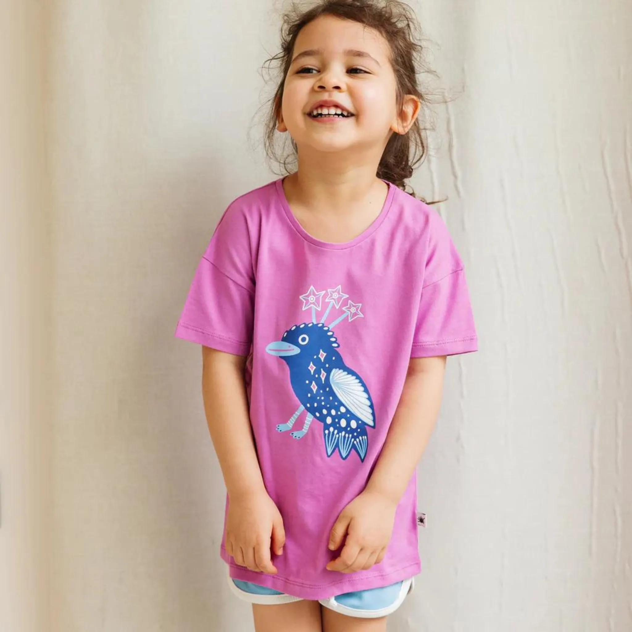 Organic Comfy Tshirt - Fuchsia