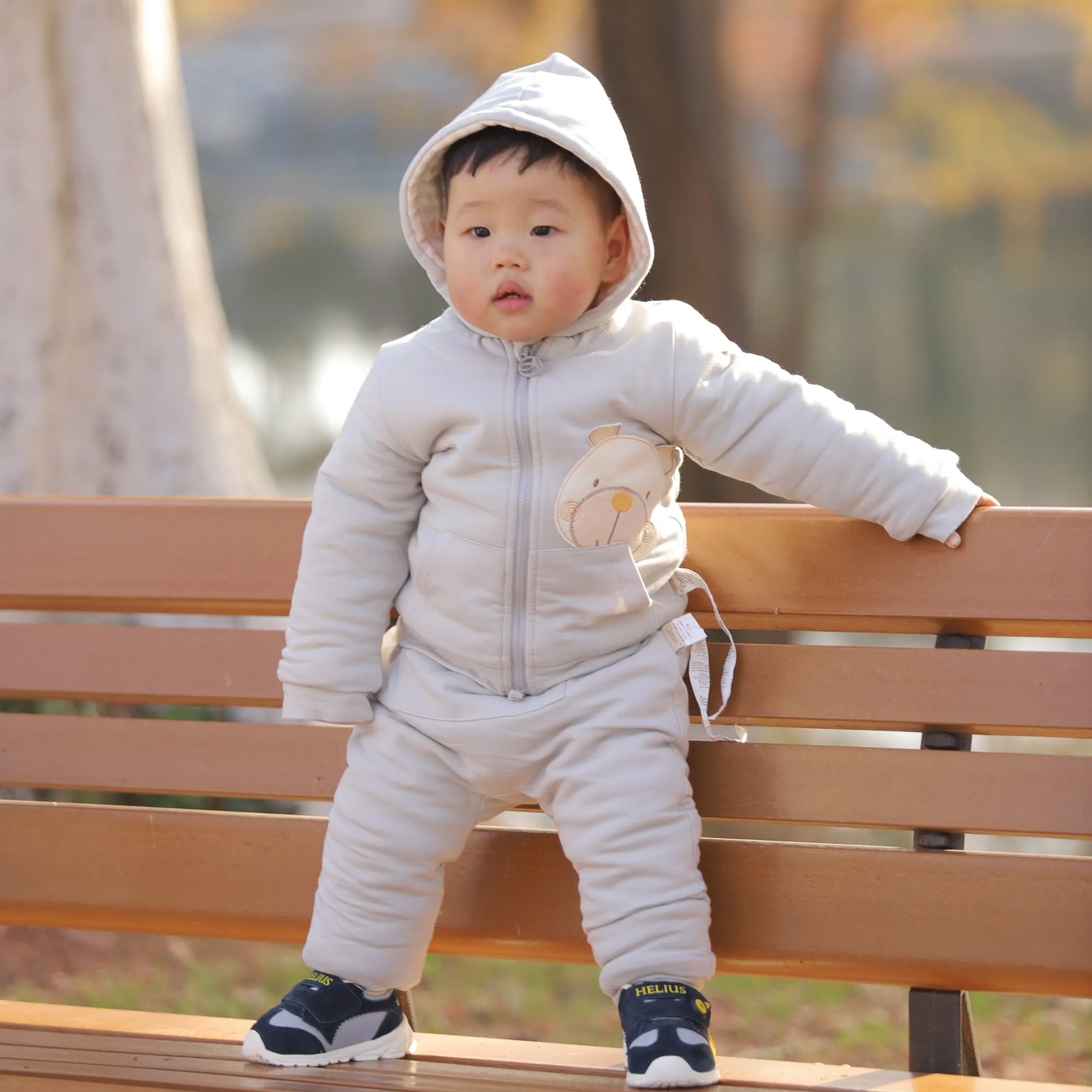 Organic Infant Snowsuit: 2-Pieces Boy Winter Clothes