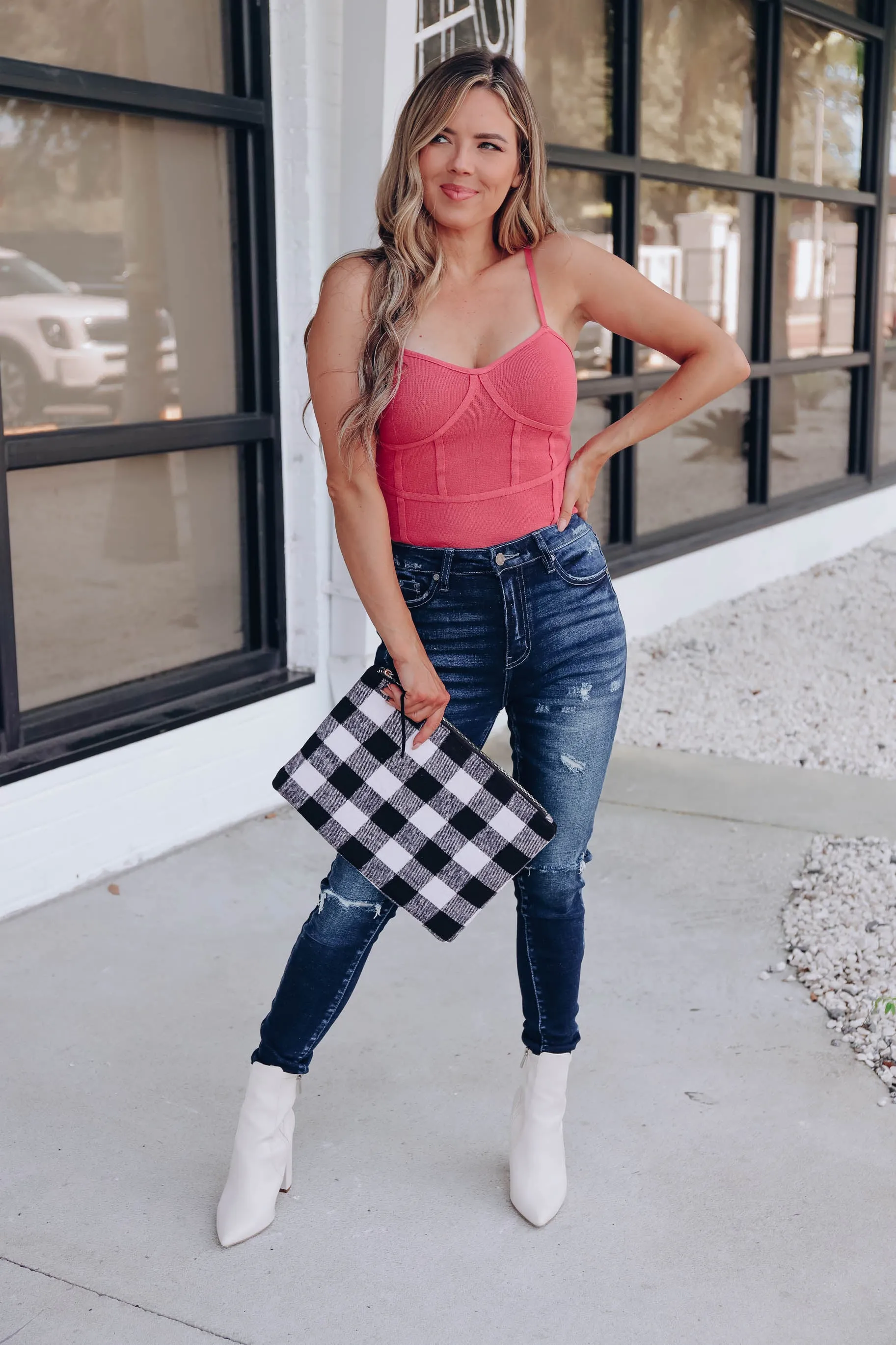 Our Little Secret Bodysuit - Terra Cotta