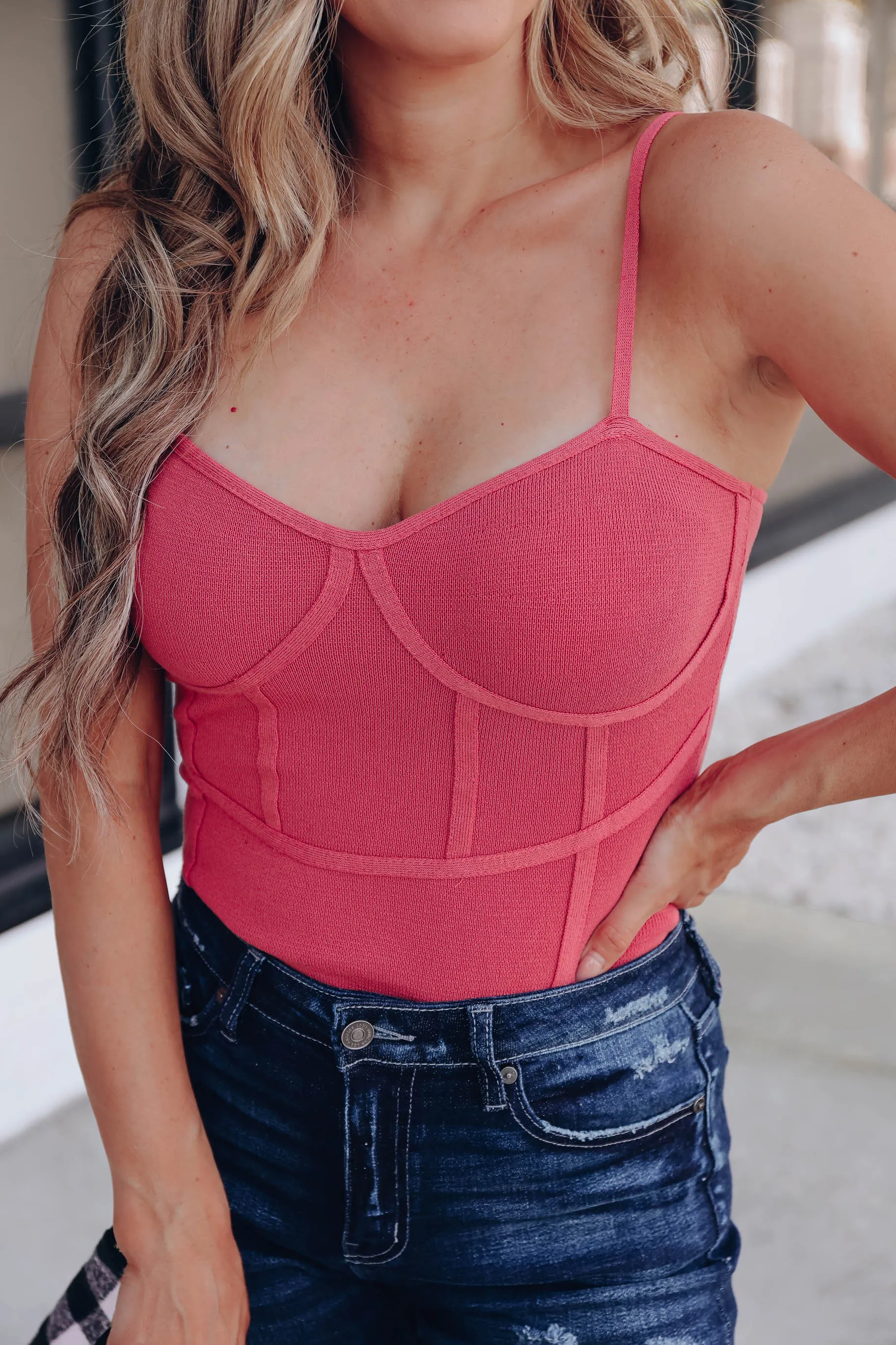 Our Little Secret Bodysuit - Terra Cotta