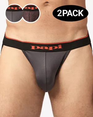 Papi Umpa049 Microflex Jockstrap Red-leopard