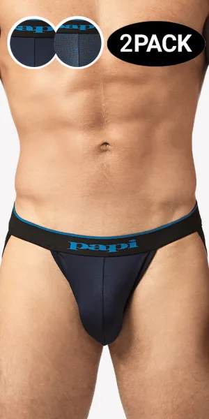 Papi Umpa049 Microflex Jockstrap Teal-leopard