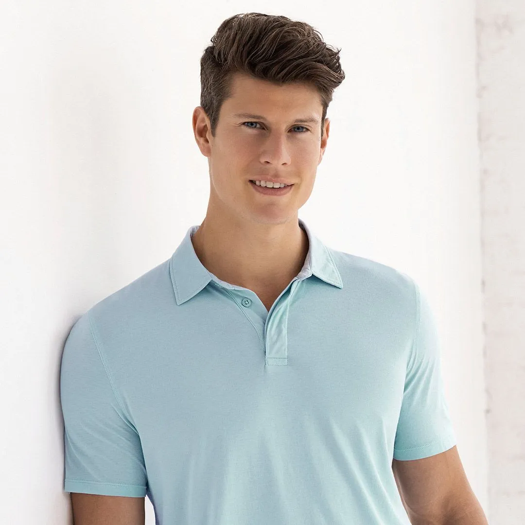 Perfect Pima Relaxed Polo Blythe Blue