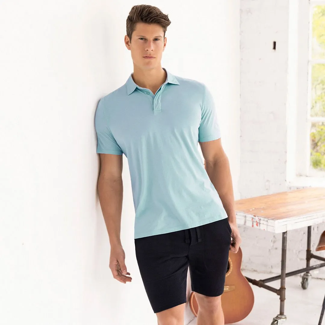 Perfect Pima Relaxed Polo Blythe Blue