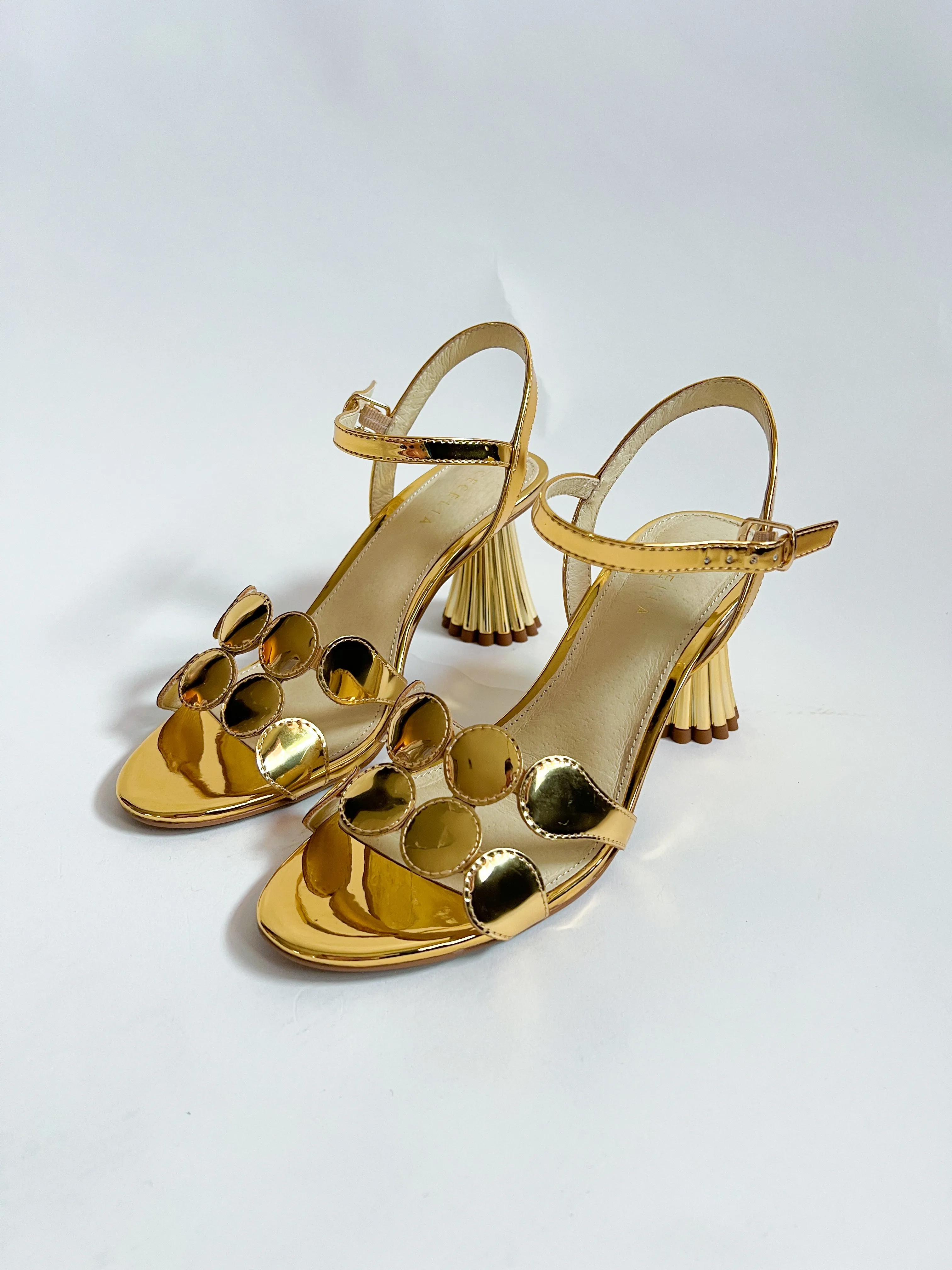 Peter Gold Metallic Heel