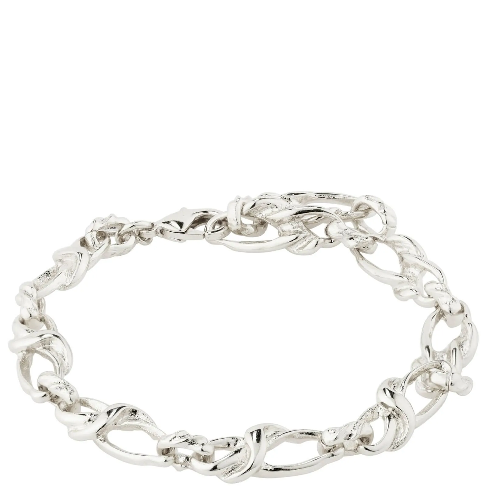 Pilgrim Rani Silver Twist Link Bracelet
