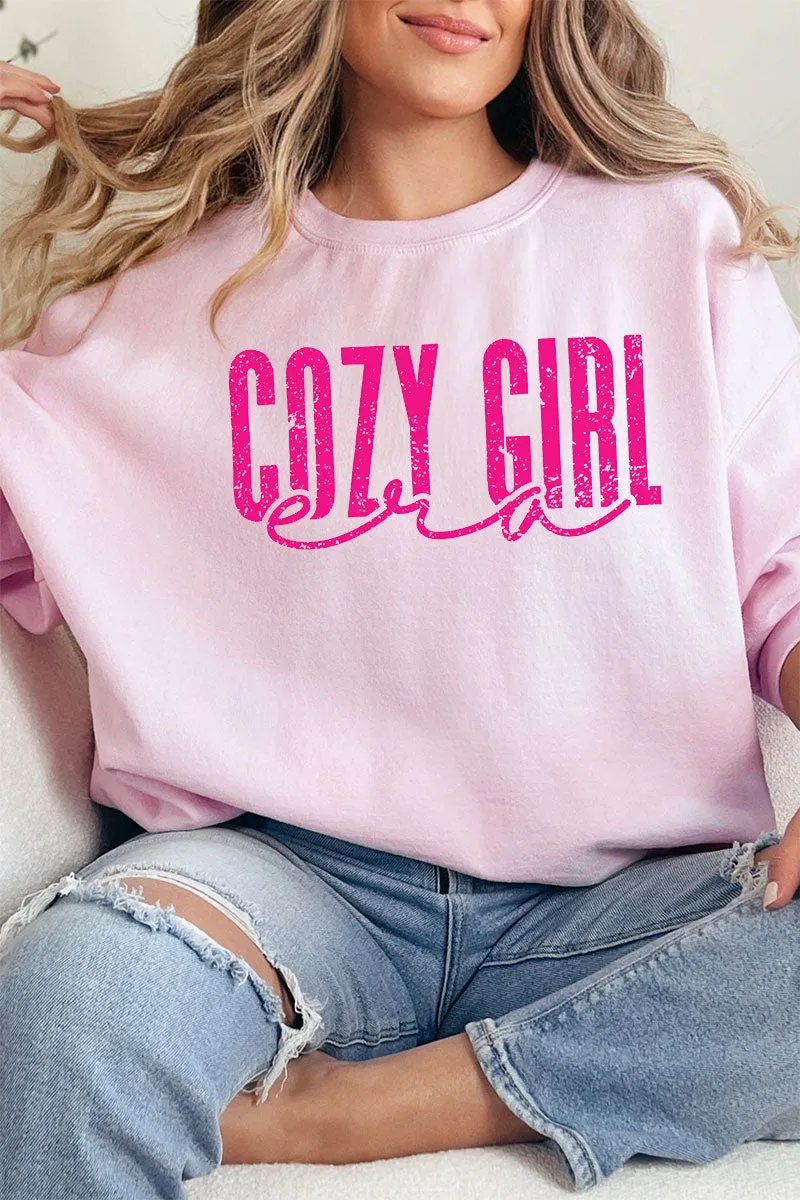 Pink Cozy Girl Era Unisex NuBlend Crew Sweatshirt