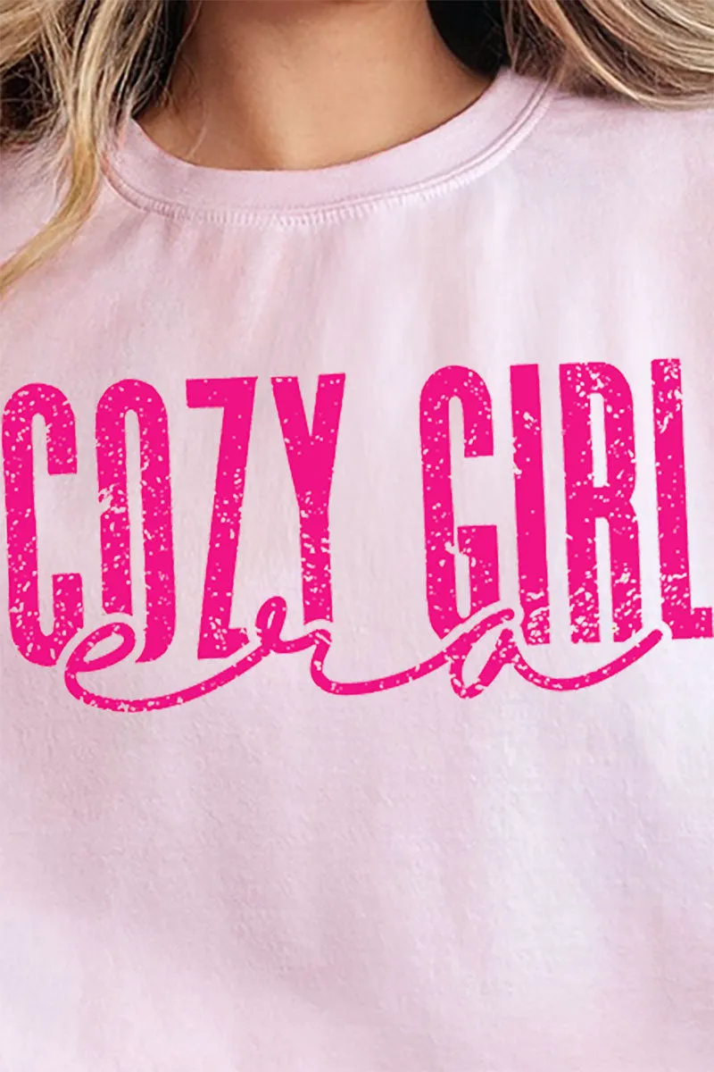 Pink Cozy Girl Era Unisex NuBlend Crew Sweatshirt