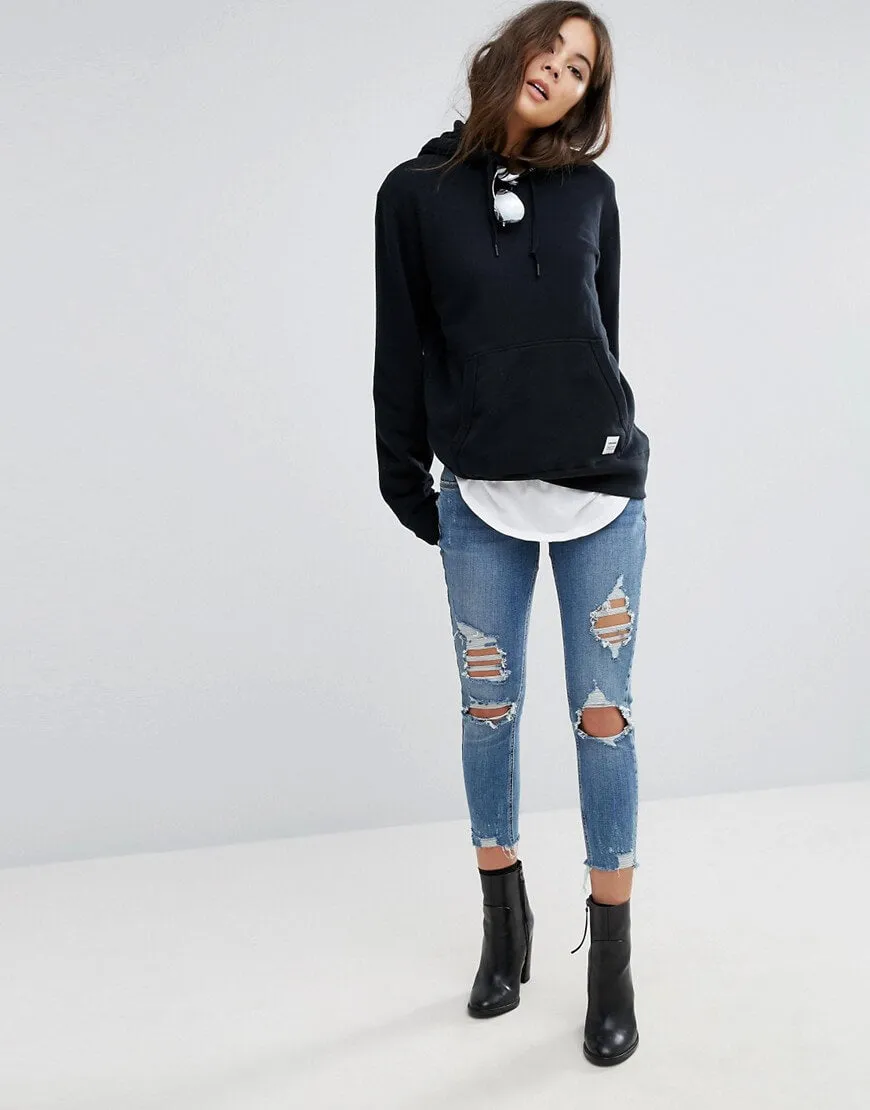 Premium Essentials Hoodie In Black