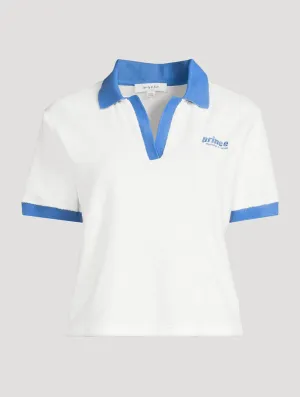 Prince Sporty Terry Polo - White/Lapis