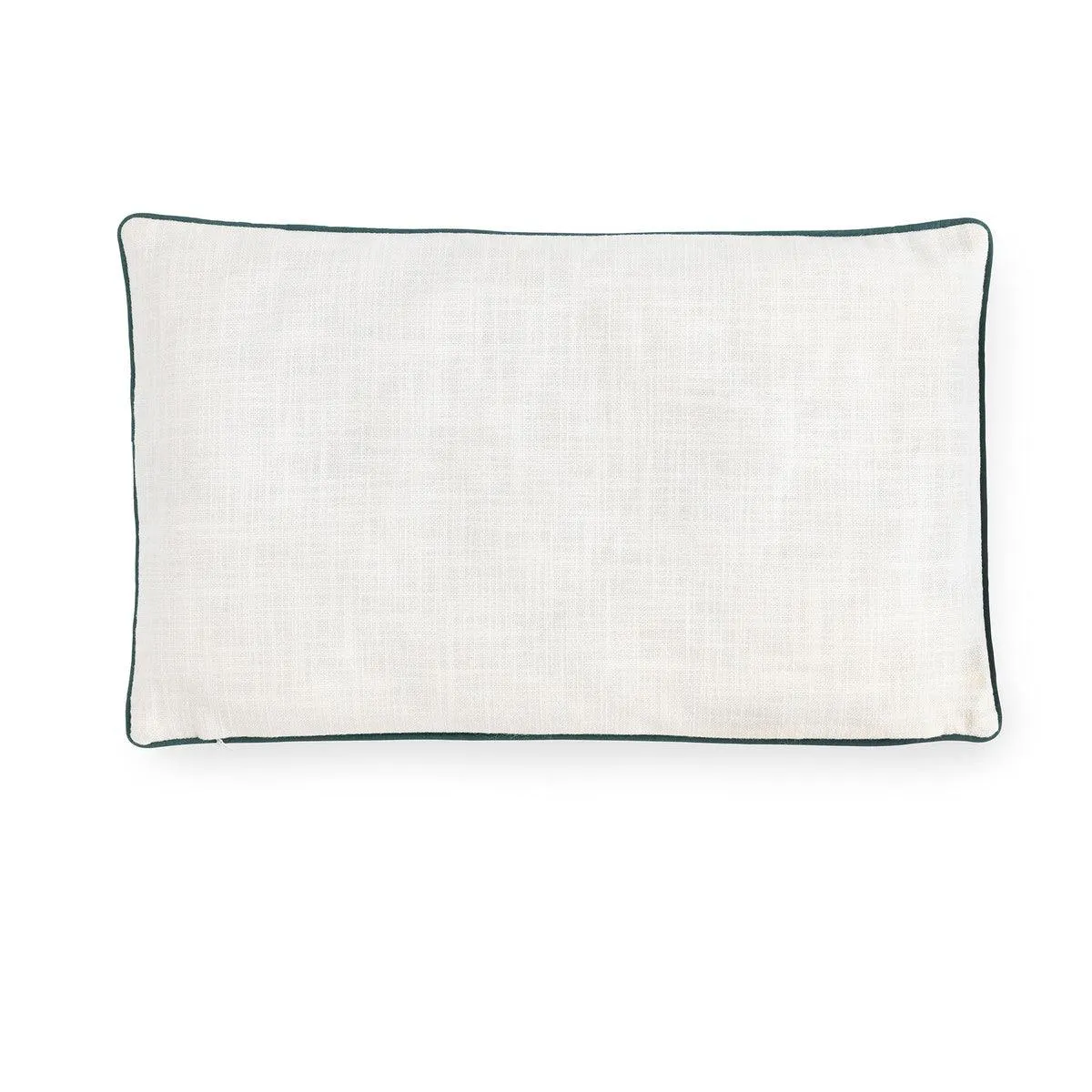 "Let's Get Lost" Appliqued Cotton Pillow