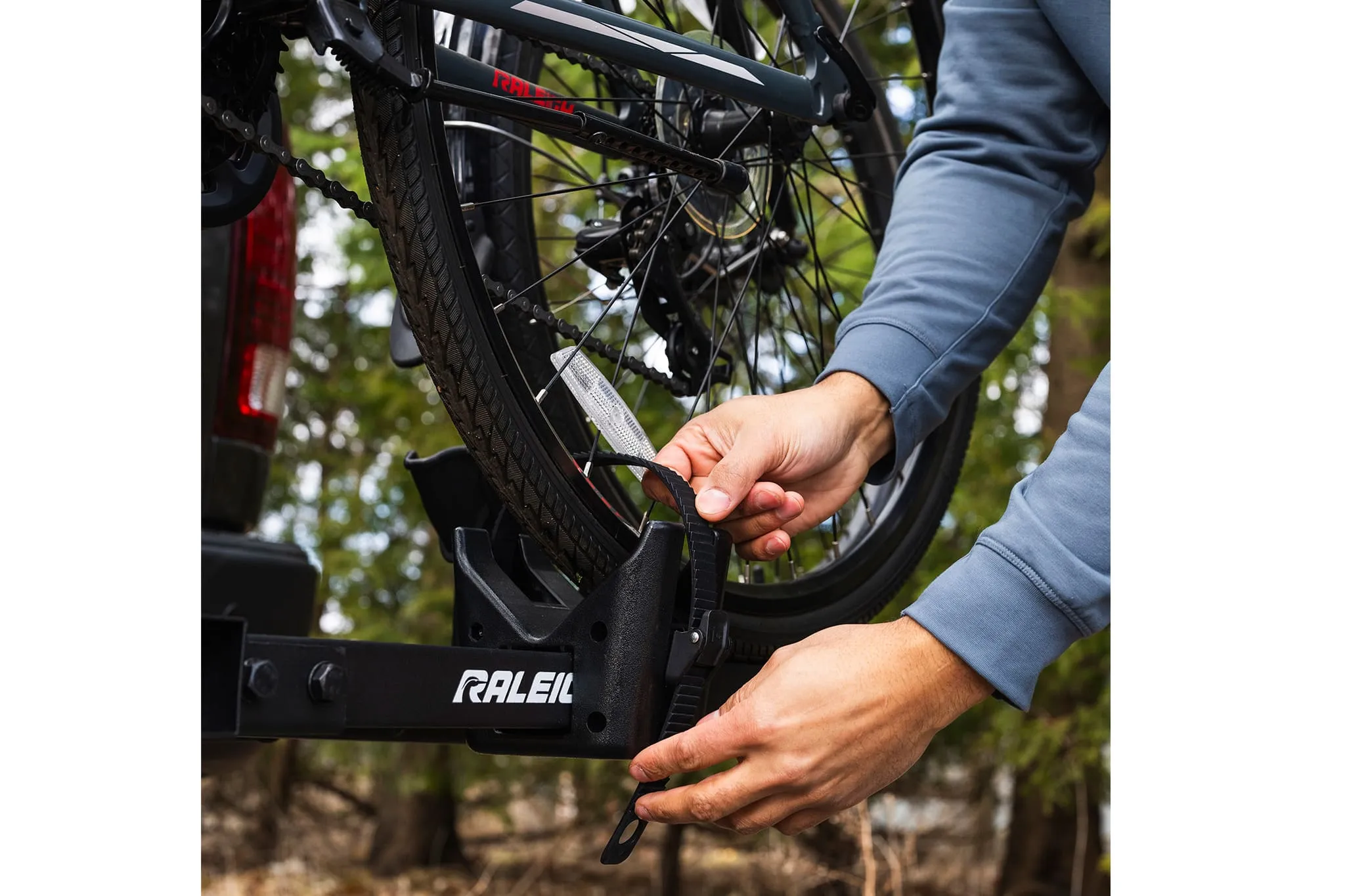 Raleigh Platform Style Hitch Mounted Bike Carrier, 2-Bikes