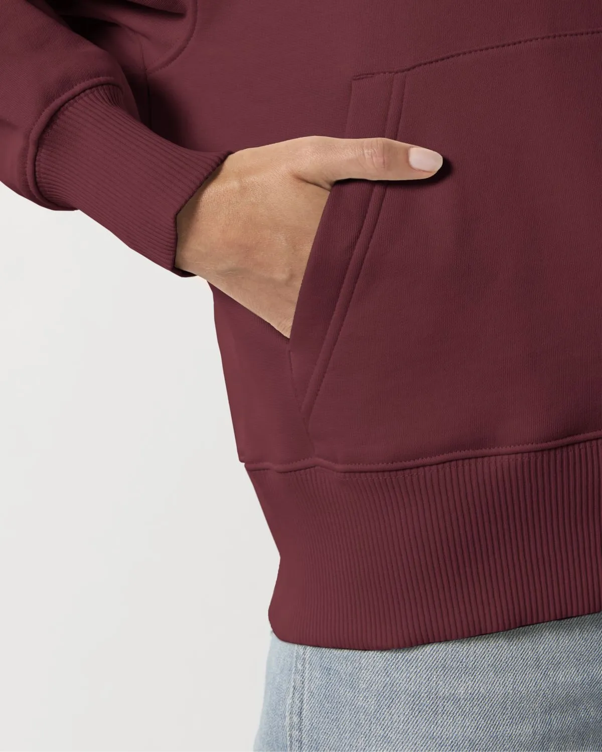 Relaxed Hoodie "Il Tucano" - Burgundy