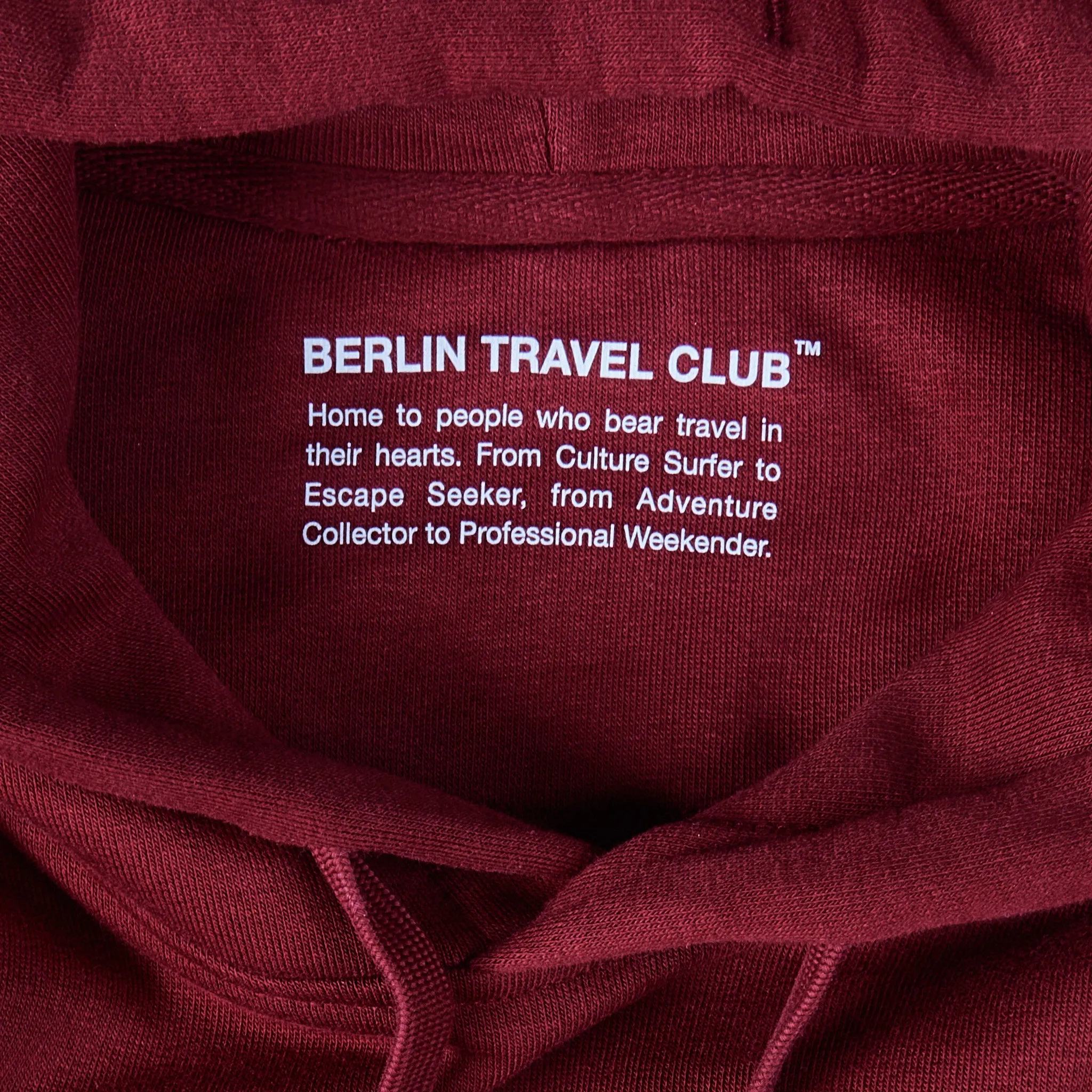Relaxed Hoodie "Il Tucano" - Burgundy