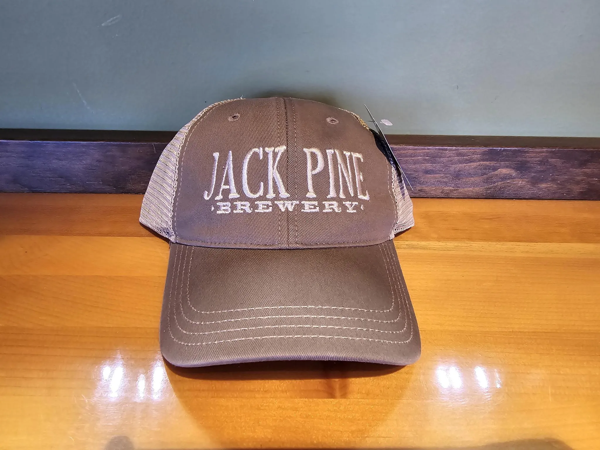 Relaxed Trucker Hat with Embroidered Text