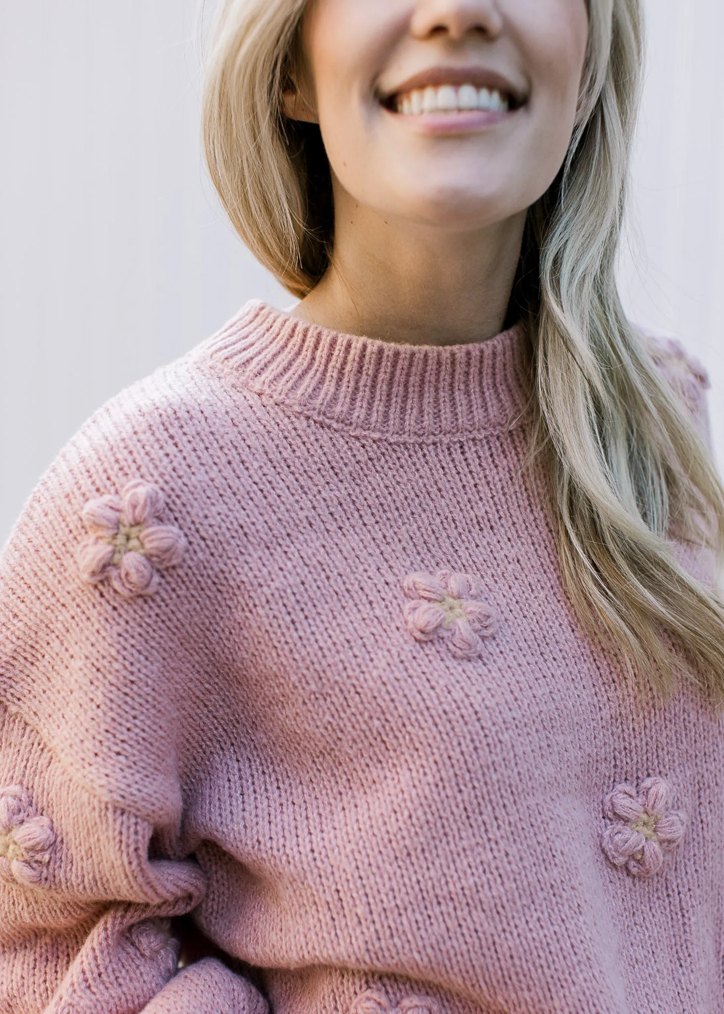 Rose Texture Sweater