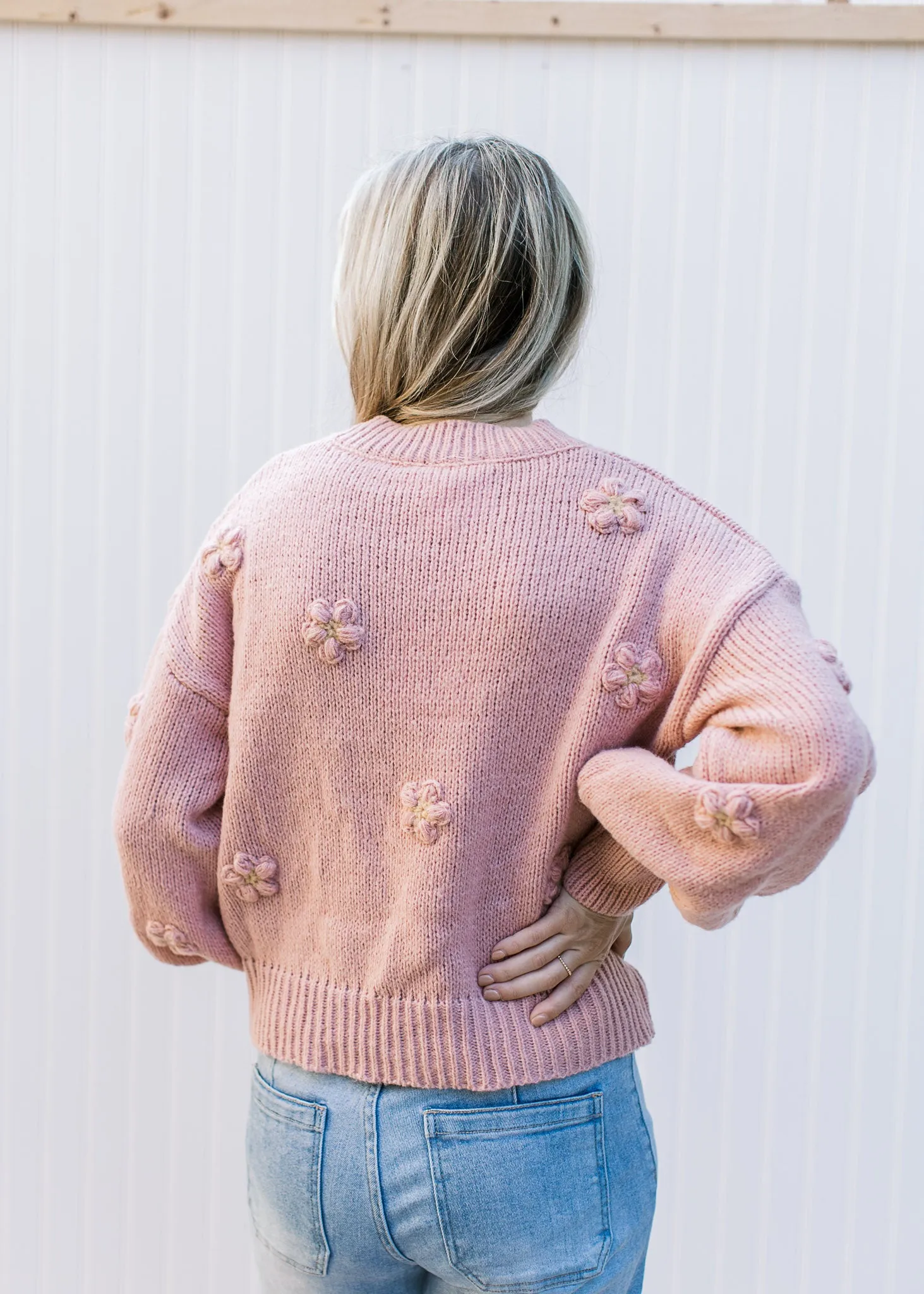 Rose Texture Sweater