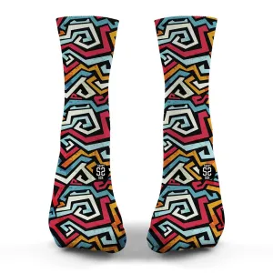 SAVVY SOX GRAFFITI LINES SOCKS