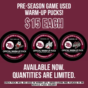 Sept 8th Norwood, Ontario Petes warm up puck
