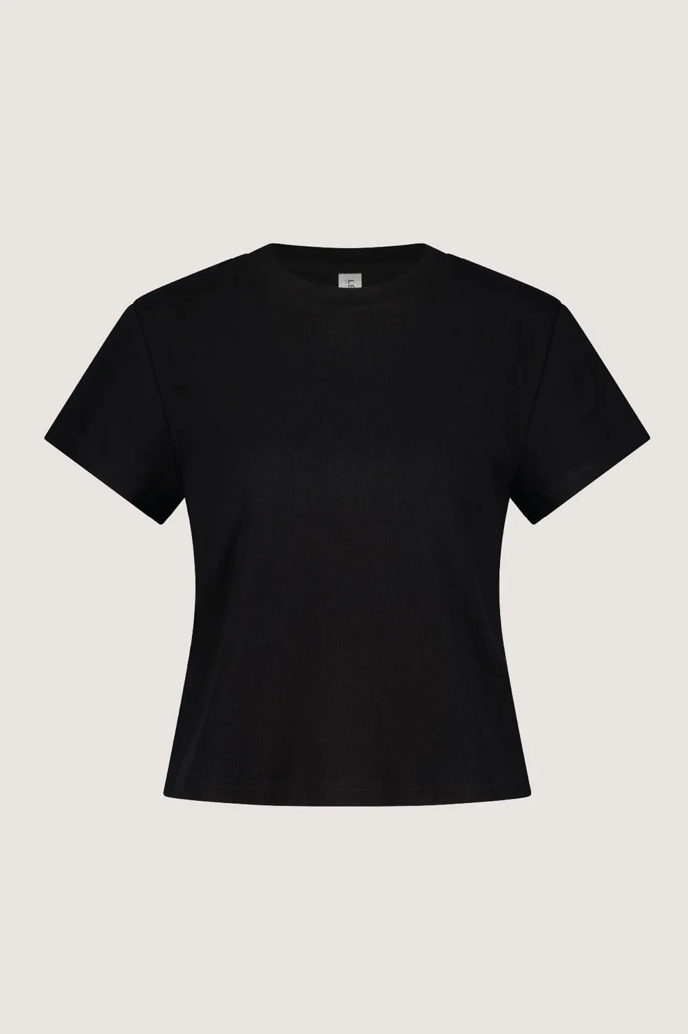 SKYE RELAXED TEE - BLACK RIB