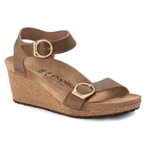 Soley - Cognac Leather with a ring Buckle||Soley - Cuir cognac avec boucles rondes