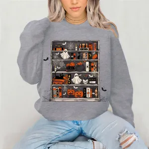 Spooky Shelf Halloween Crewneck