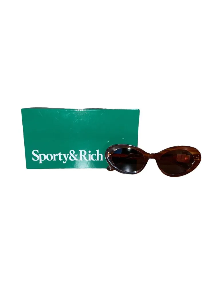Sporty & Rich SPORTY & RICH Tortoiseshell Frame N.05 Sunglasses Cat-eye sunglasses