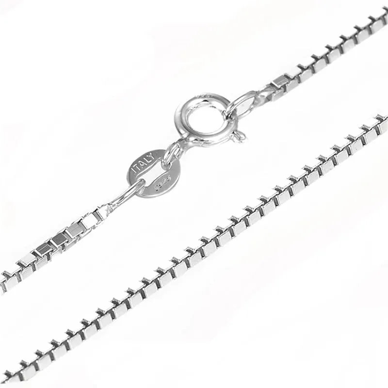 Sterling silver Princess Cut Created White Diamond Pendant Necklace
