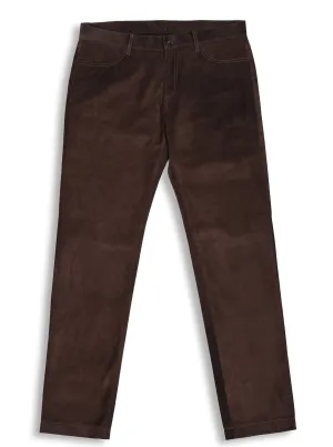 Suede 5 Pocket Pant Sepia