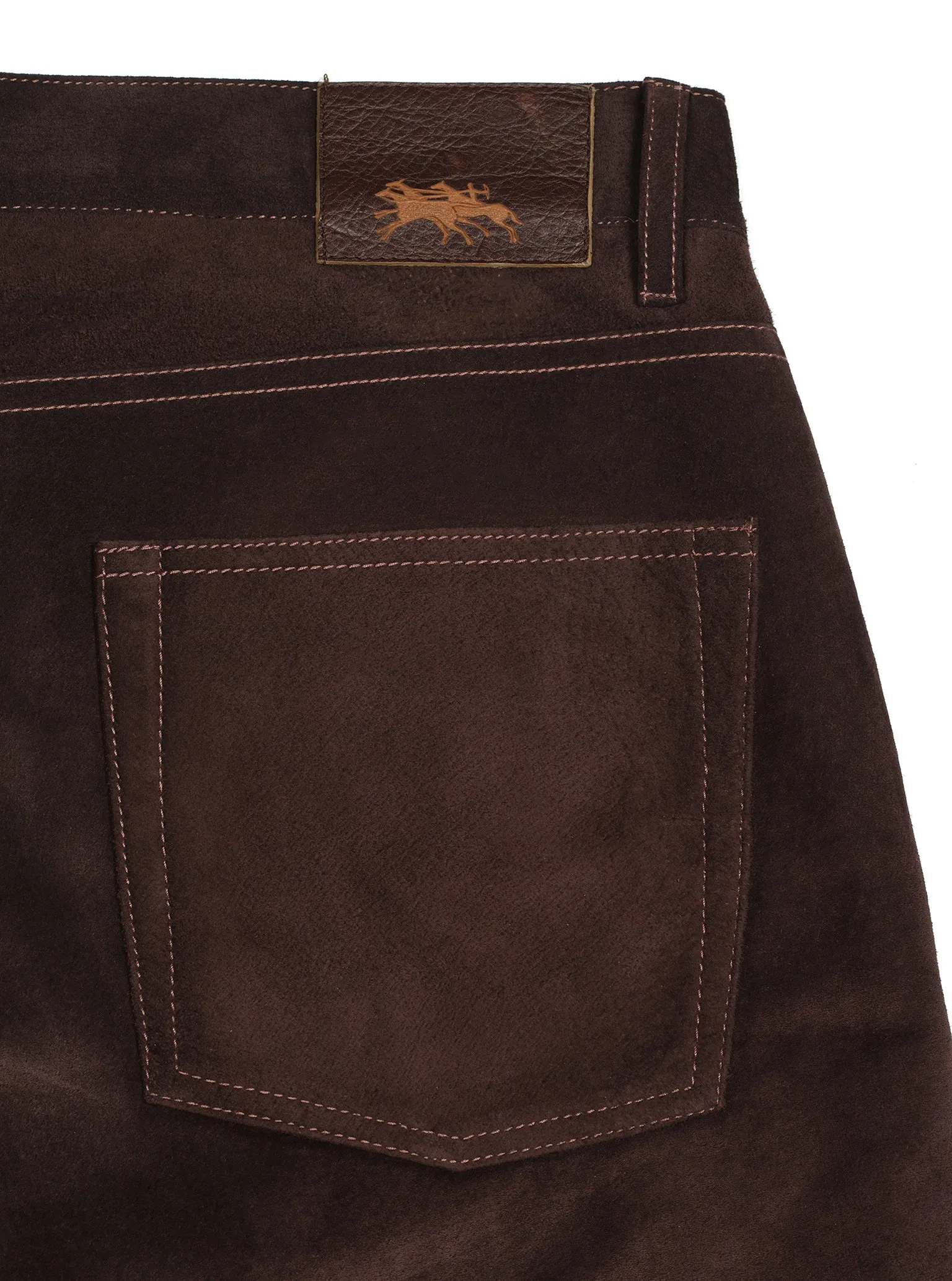 Suede 5 Pocket Pant Sepia