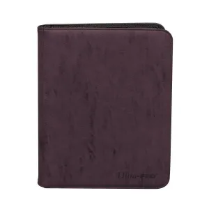 Suede Collection Zippered 9-Pocket Premium PRO-Binder- Amethyst