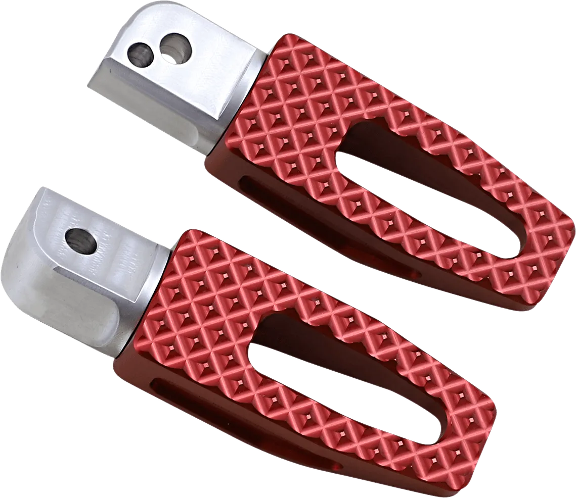 Thrashin Supply Company TSC-2021-2-SR P-54 Slim Passenger Footpegs - Red