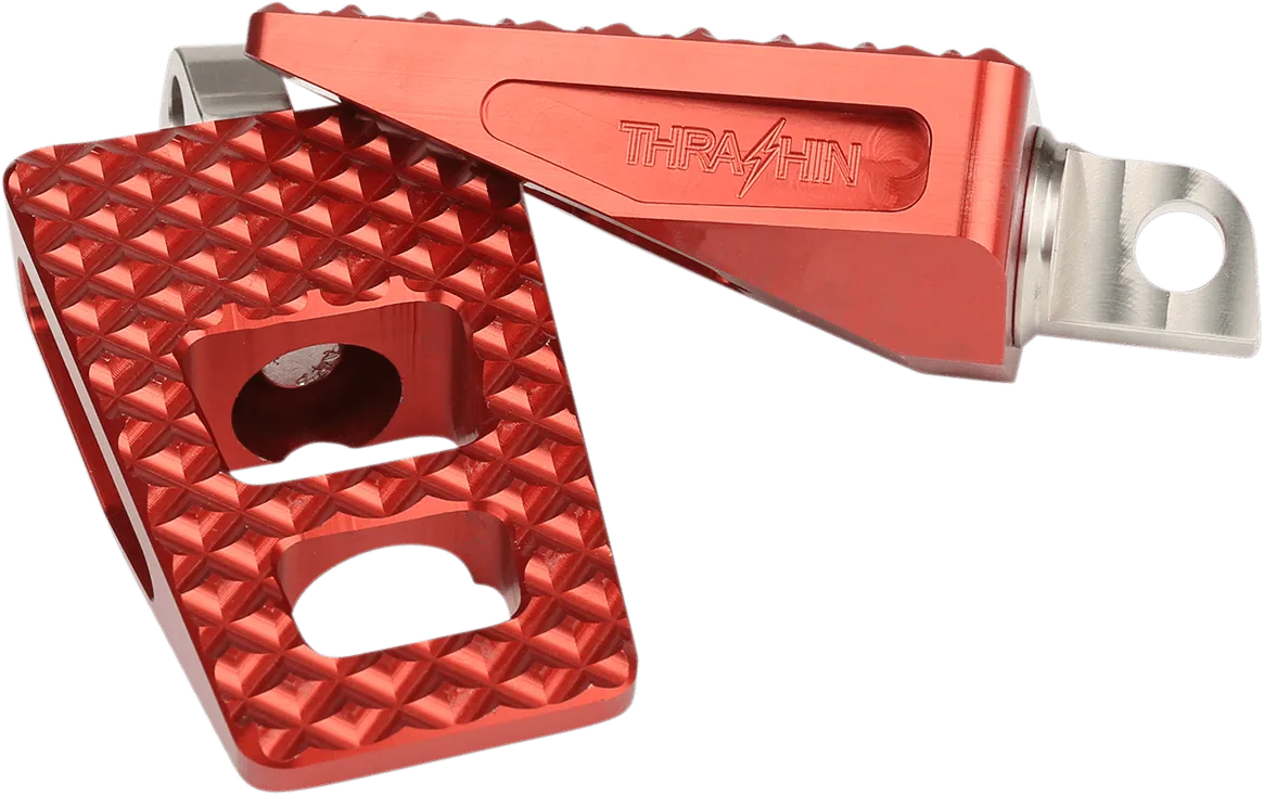 Thrashin Supply Company TSC-2021-2-SR P-54 Slim Passenger Footpegs - Red