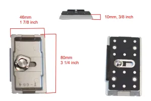Velbon QB-635 Magnesium Alloy Quick Release Camera Platform for QRA-635