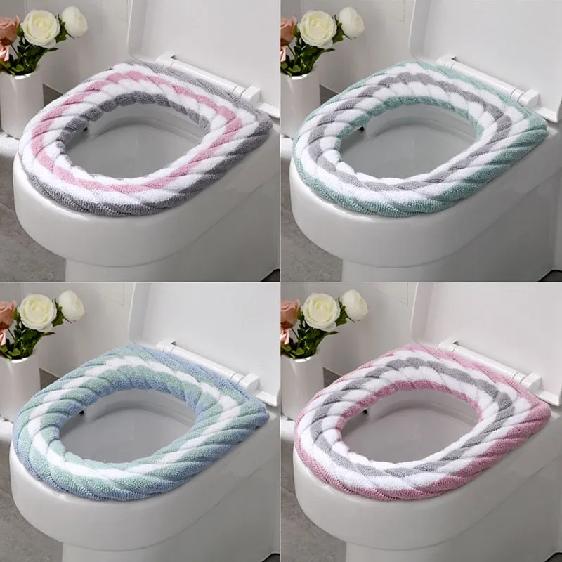 Warm Soft Washable Toilet Seat Cover