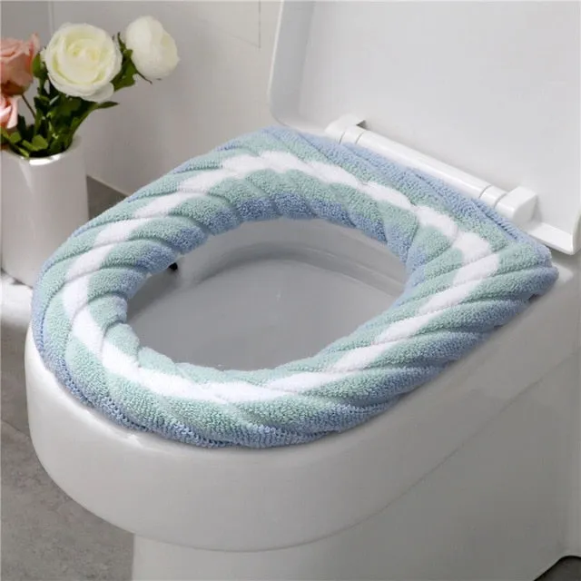 Warm Soft Washable Toilet Seat Cover