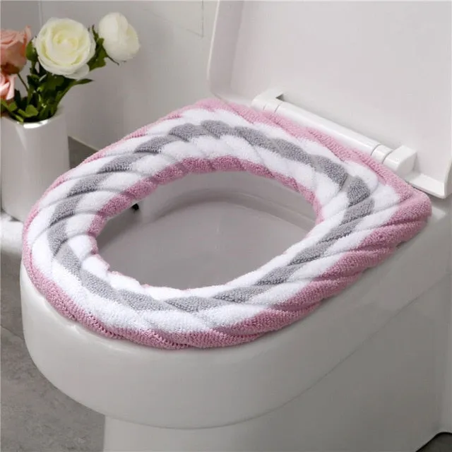 Warm Soft Washable Toilet Seat Cover