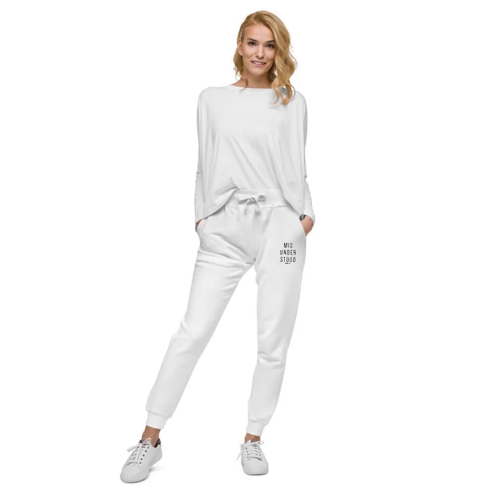 Women Misunderstood Rebel fleece sweatpants